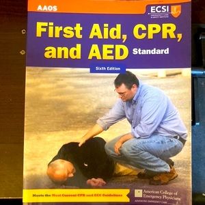 First aid, cpr and aed book